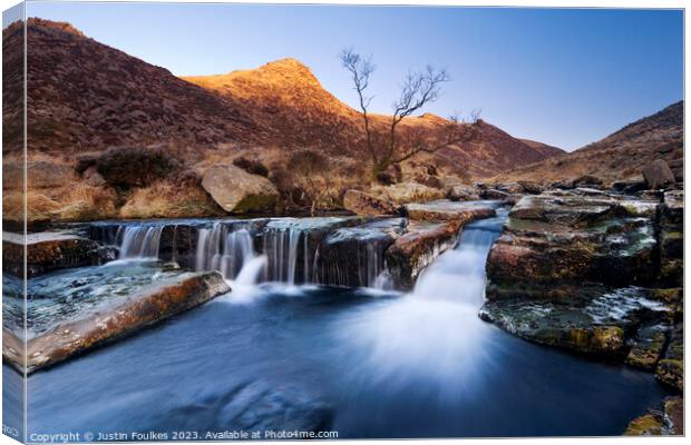 Tavy Cleave, Dartmoor, Devon Canvas Print by Justin Foulkes