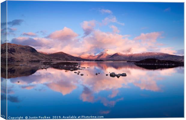 Rannoch Moor, Scottish Highlands Canvas Print by Justin Foulkes