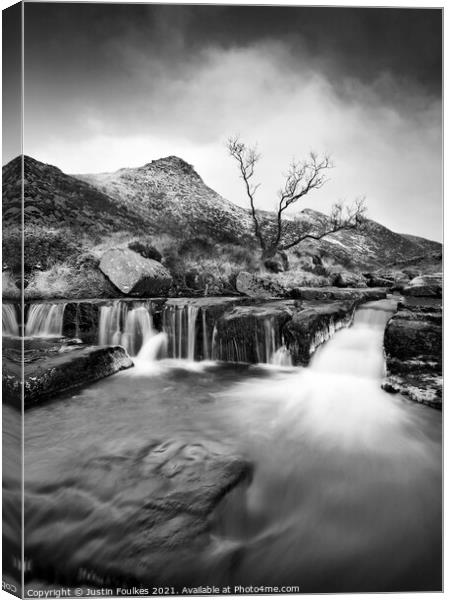 Tavy Cleave, Dartmoor Canvas Print by Justin Foulkes
