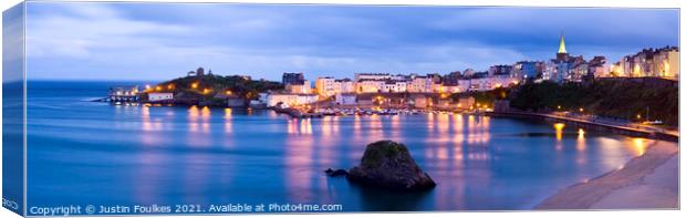 Tenby, Pembrokeshire, South Wales Canvas Print by Justin Foulkes