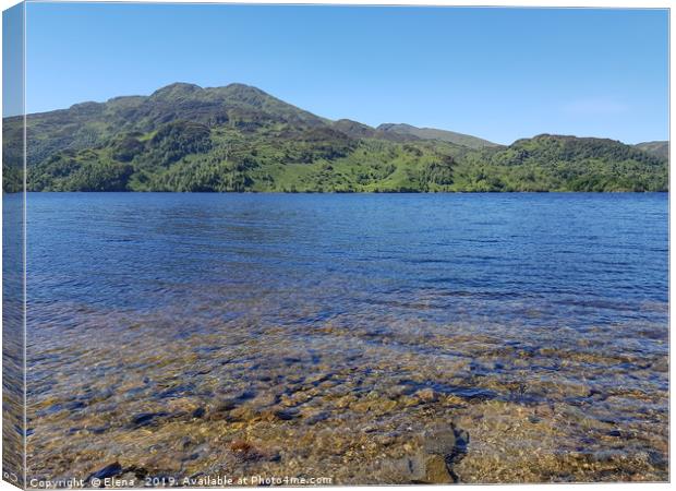 Loch Katrine Canvas Print by Elena 