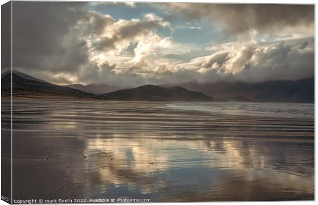 winter light iii, kilcummin bay beach Canvas Print by mark Smith