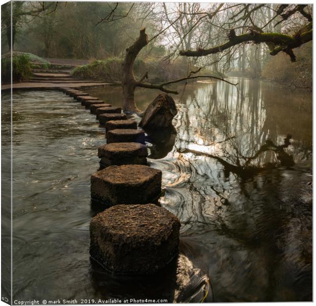 Stepping Stones Canvas Print by mark Smith