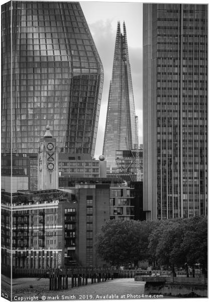 Shard in Alignment Canvas Print by mark Smith