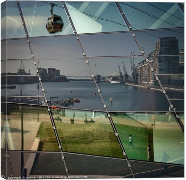 dockland reflections Canvas Print by mark Smith