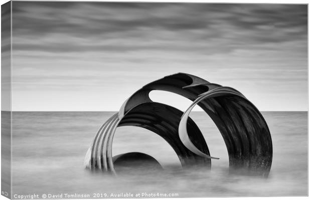 Mary's Shell  At  Cleveleys Beach  Canvas Print by David Tomlinson