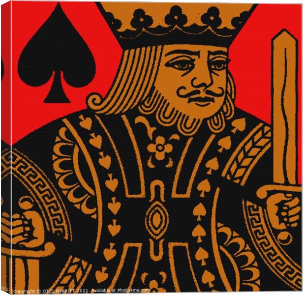 KING OF SPADES Canvas Print by OTIS PORRITT