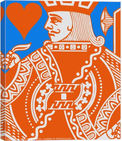 JACK OF HEARTS COLOUR Canvas Print by OTIS PORRITT