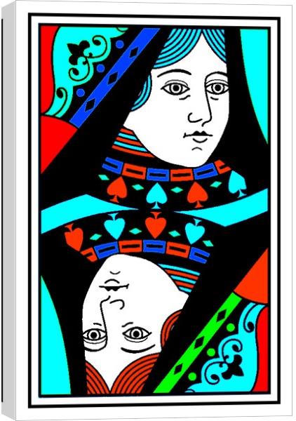 QUEEN OF SPADES (LARGE) Canvas Print by OTIS PORRITT