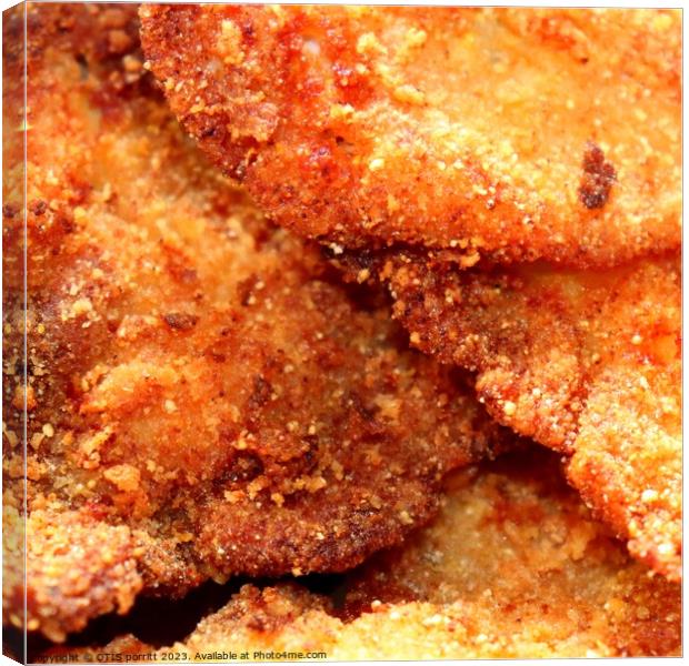 FRIED CHICKEN 8 Canvas Print by OTIS PORRITT