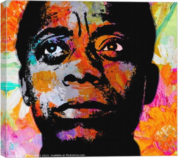 James Arthur Baldwin Canvas Print by OTIS PORRITT