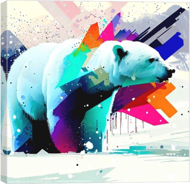 POLAR BEAR 6 Canvas Print by OTIS PORRITT