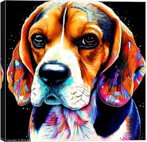 BEAGLE 3 Canvas Print by OTIS PORRITT