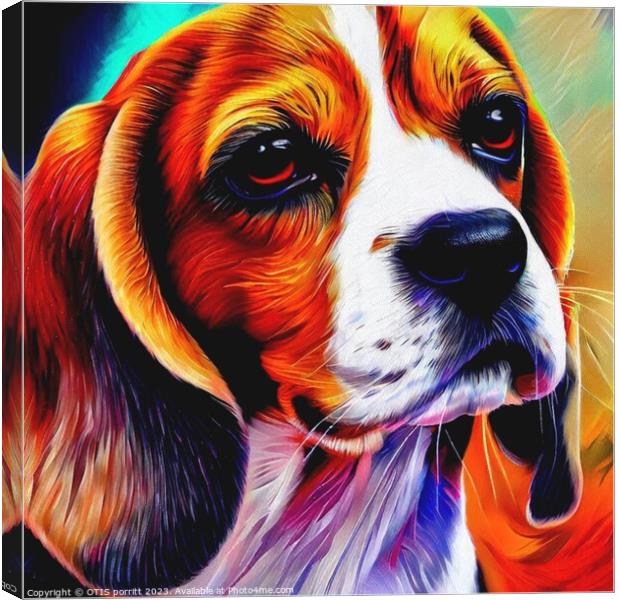 BEAGLE 5 Canvas Print by OTIS PORRITT