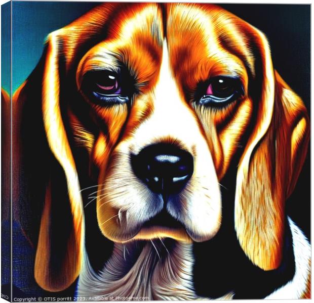 BEAGLE 8 Canvas Print by OTIS PORRITT