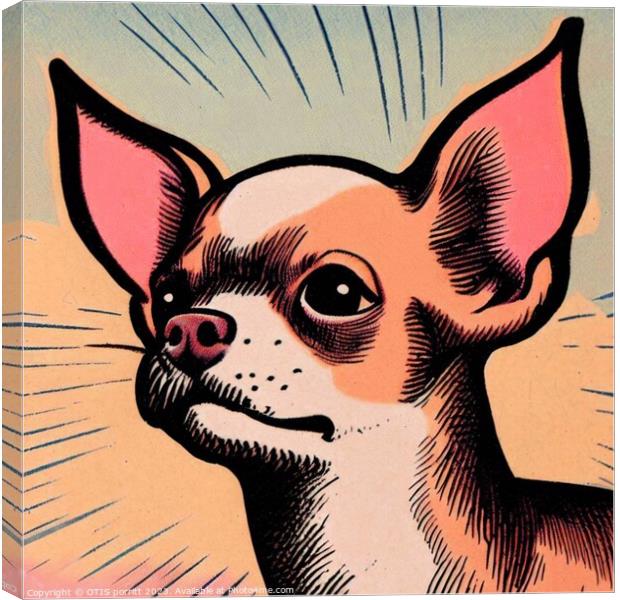 CHIHUAHUA POP ART  Canvas Print by OTIS PORRITT