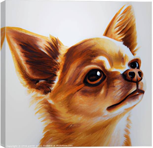 CHIHUAHUA 4 Canvas Print by OTIS PORRITT