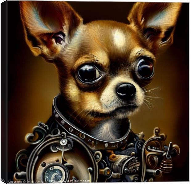 Chihuahua (Steampunk)  Canvas Print by OTIS PORRITT