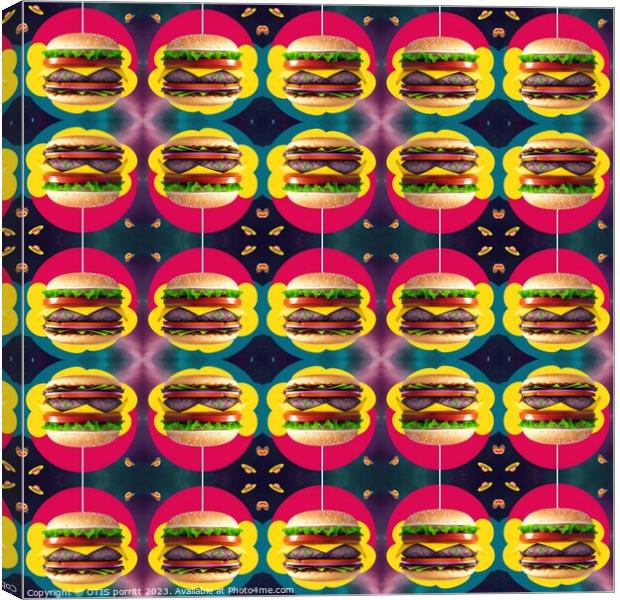 CHECHESEEBURGER IN SPACE Canvas Print by OTIS PORRITT