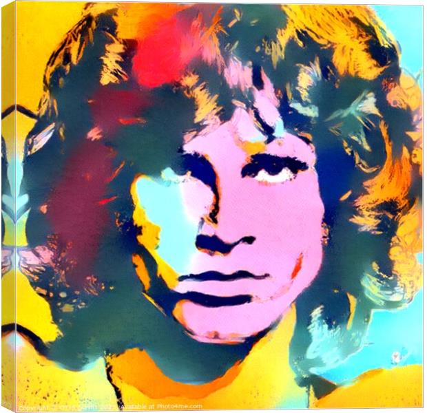 JIM MORRISON Canvas Print by OTIS PORRITT