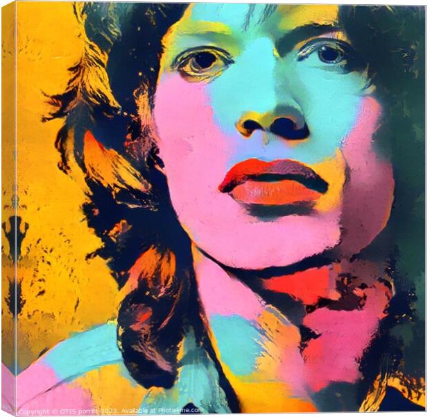 MICK JAGGER 2 Canvas Print by OTIS PORRITT