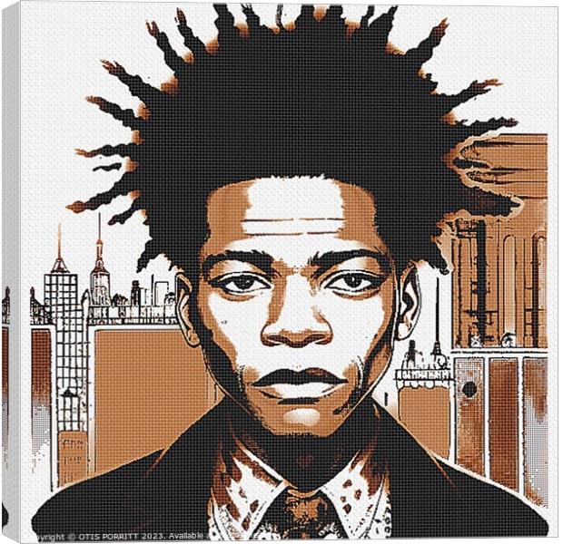 Jean-Michel Basquiat NYC 2 Canvas Print by OTIS PORRITT
