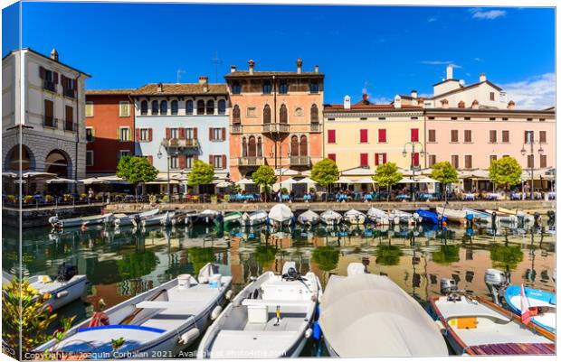 Desenzano del Garda, Italy - September 22, 2021: View of the sma Canvas Print by Joaquin Corbalan