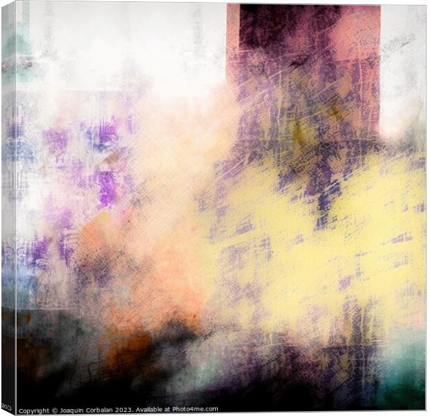 Abstract messy backgrounds with diluted and dirty colors and gra Canvas Print by Joaquin Corbalan