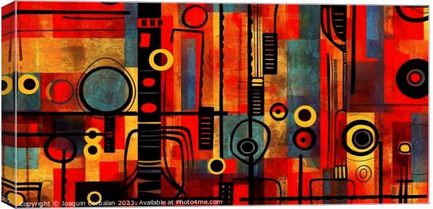 African abstraction artistic drawing. Ai generated. Canvas Print by Joaquin Corbalan