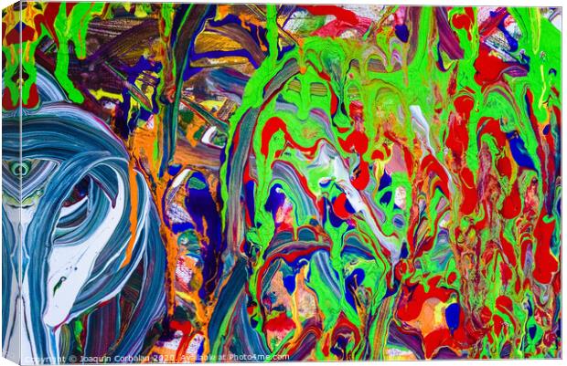 abstract painting colourful Canvas Print by Joaquin Corbalan
