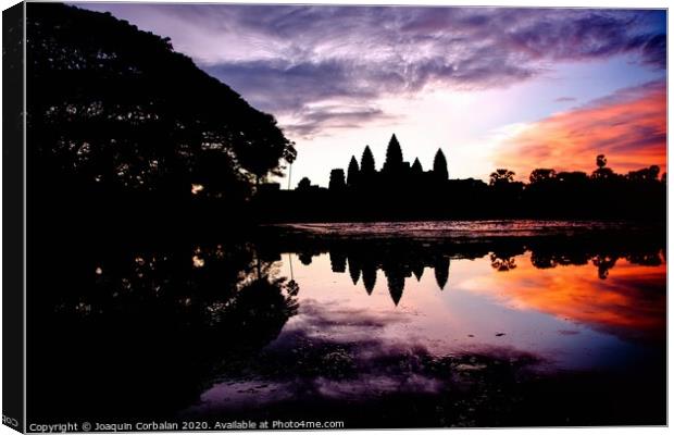 angkor wat at sunrise Canvas Print by Joaquin Corbalan