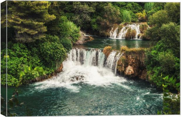 Krka National Park - waterfall Skradinski buk Canvas Print by eyecon 