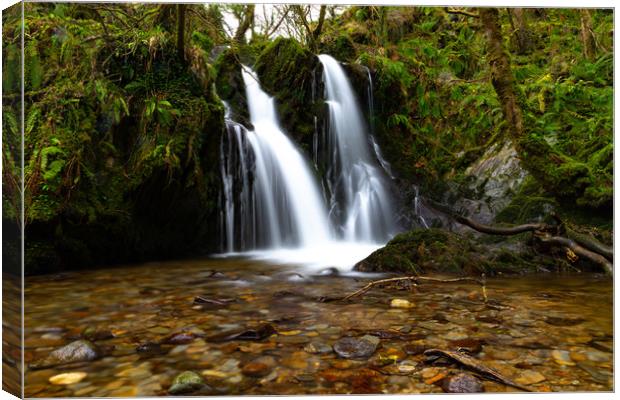 Welsh Waterfall Canvas Print by Nick Hunt