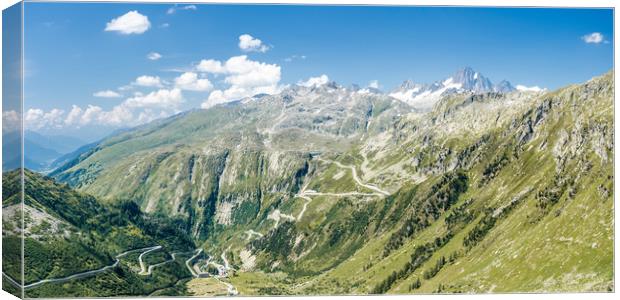 Furkapass Road  Canvas Print by Mike C.S.
