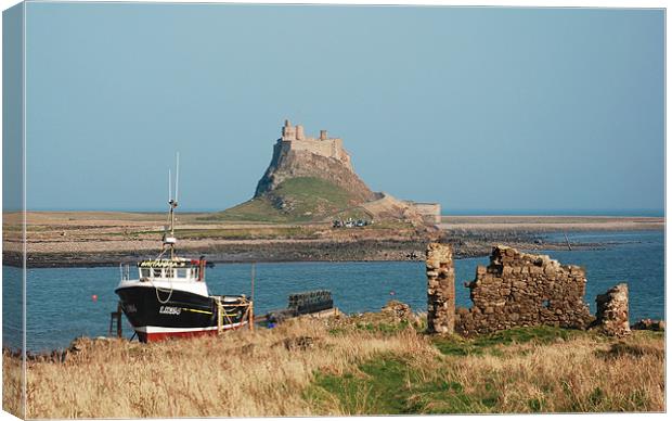 Lindisfarne Castle Canvas Print by Simon Marshall