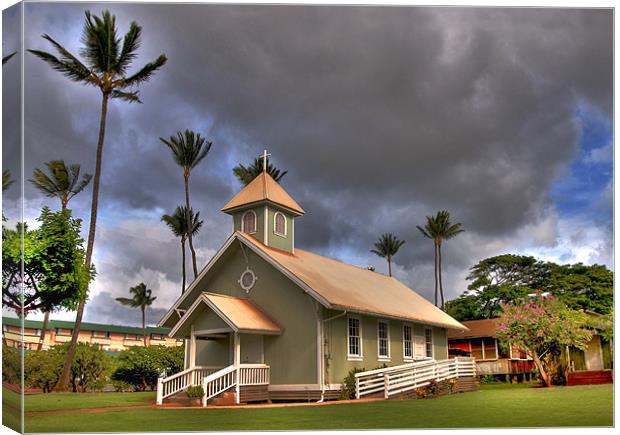 Lahuiokalani Church Canvas Print by Simon Marshall