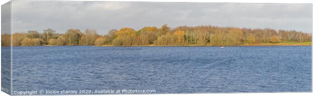 Panoramic View Alton Waters Canvas Print by louise stanley