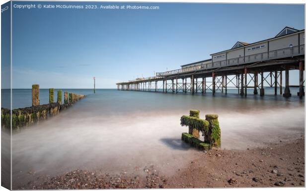Teignmouth Pier Canvas Print by Katie McGuinness