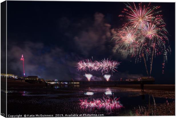 World Firework Championships, Blackpool 2019 Canvas Print by Katie McGuinness