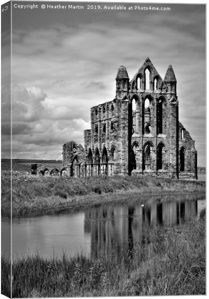 Spectacular Whitby Abbey Canvas Print by Heather McGow
