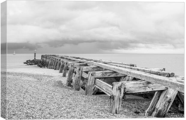 Landguard Point Jetty Canvas Print by Robbie Spencer