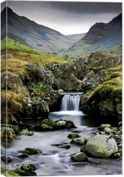 Lake District waterfall Canvas Print by Robbie Spencer