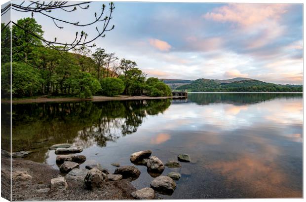 Ullswater Lake view Canvas Print by Robbie Spencer