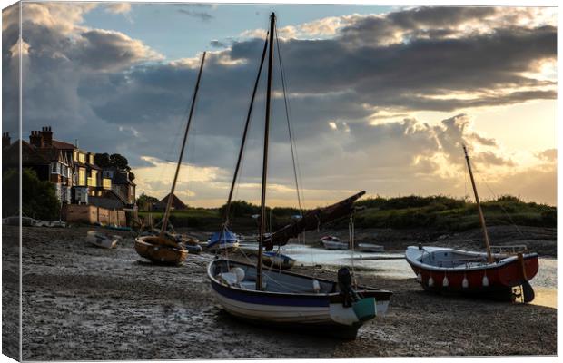 Burnham Overy Staithe at sunset Canvas Print by Robbie Spencer