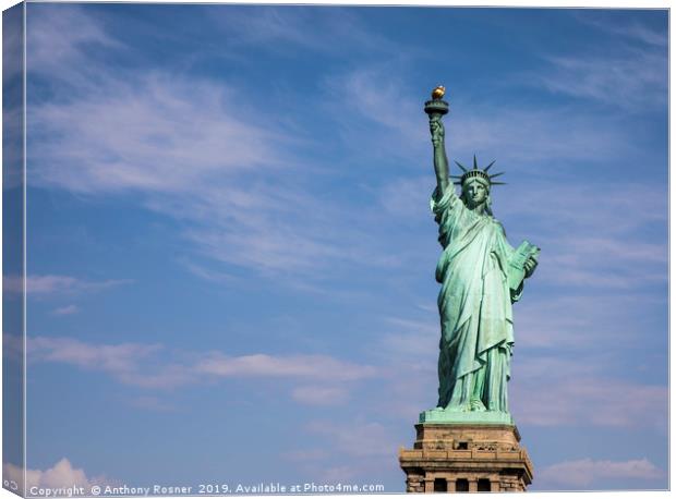 Statue of Liberty New York Canvas Print by Anthony Rosner