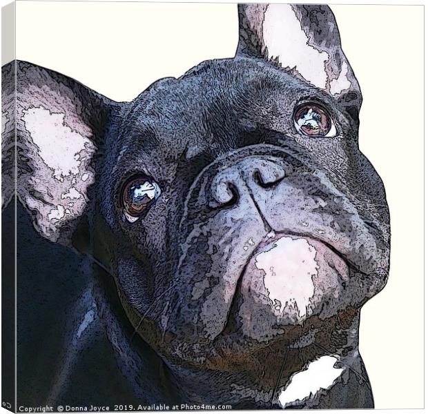 French Bulldog Canvas Print by Donna Joyce