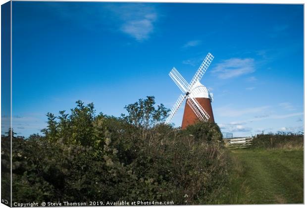 The Windmill at Halnaker Canvas Print by Steve Thomson