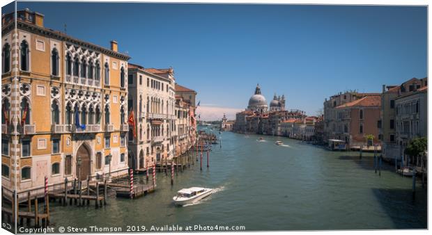 Grand Canal Venice Canvas Print by Steve Thomson