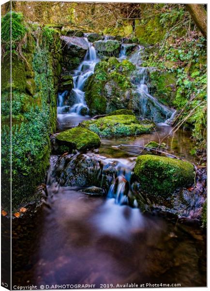 water fall Canvas Print by D.APHOTOGRAPHY 