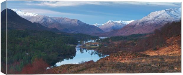 Glen Affric from Am Meallan Canvas Print by Mike Johnston